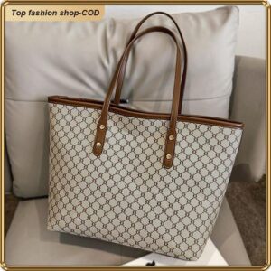 ASHION Chic PU Leather Tote Bag For Women Lightweight Durable Versatile