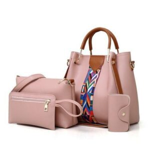 4-Piece Ladies Handbags Leather