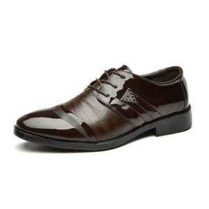 Gentleman Business Formal Casual Comfortable Mens Leather Shoes - Brown