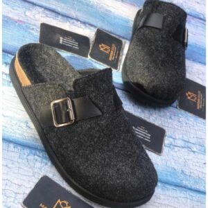 Mens Basket Leather Half Shoe - Black